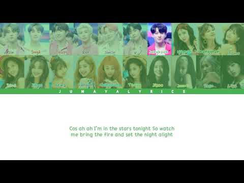 BTS X TWICE X BLACKPINK MASH UP (COLOR CODED LYRICS)