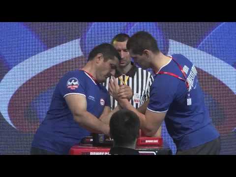 I World Armwrestling Championship for Deaf -  senior men left arm4 +95kg, 1st final