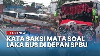 Saksi Mata Lihat Bus Berputar Lawan Arah Jarum Jam, Pemotor Terpental di Tulungagung