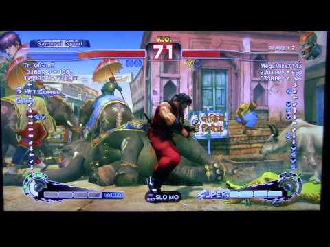 SSF4 AE TruXnGunZ (GUY) VS MegaMikeX143 (Dhalsim) AMERICAN RANKED MATCH 1