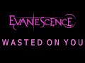 Evanescence Wasted On You Lyrics The Bitter Truth