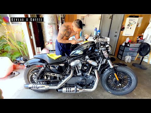 Harley 48 Fuel Tank Upgrade [3.3 gallon gas tank from 2009]