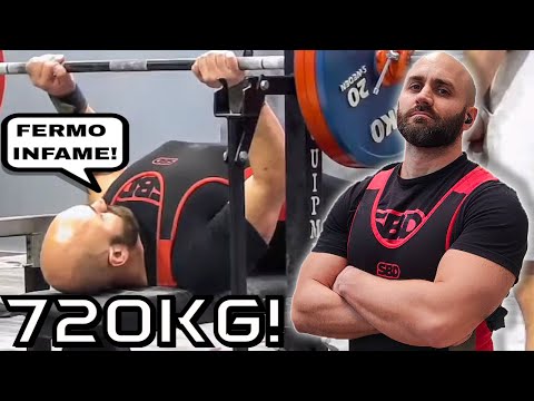LA PEGGIOR PANCA PIANA DI SEMPRE IN UNA GARA DI POWERLIFTING - TOTALE 720 KG!