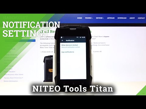 Personalize Notifications Settings - Niteo Tools Titan and Notifications