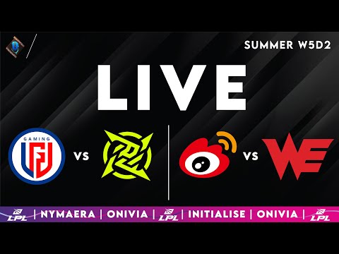 LGD vs NIP | WBG vs WE LPL 2025 Live Summer | LPL English W5D2 with Nymaera & Initialise