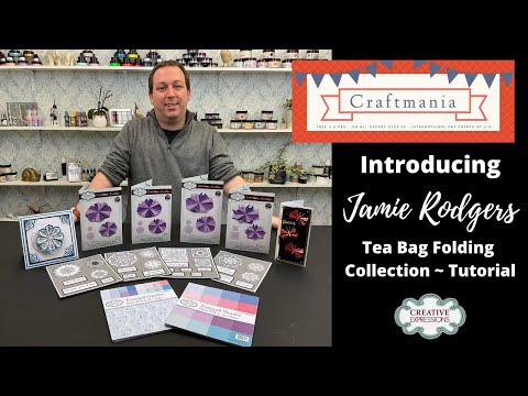 Tea Bag Folding Card Tutorial - Introducing Jamie Rodgers Collection