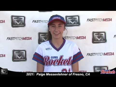 2021 Paige Messenlehner Second Base and Outfield Softball Skills Video - Clovis Rockets