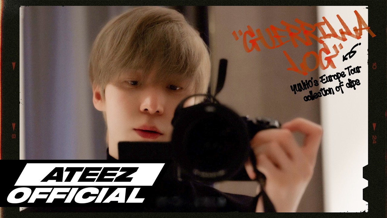 [Guerrilla Log] YUNHO in Europe🩵 | 유럽 투어 브이로그 | ATEEZ(에이티즈) #윤호