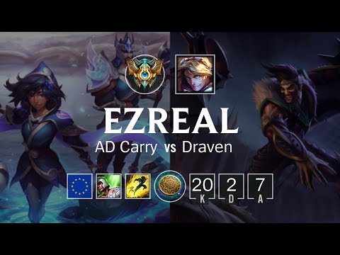 Ezreal ADC vs Draven - EUW Challenger Patch 8.21