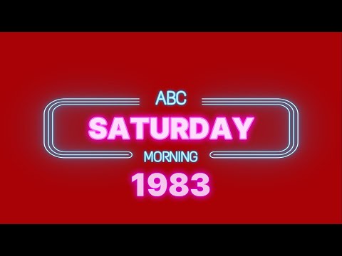 ABC Saturday Morning Cartoon Line Up with commercials and bumps | 1983