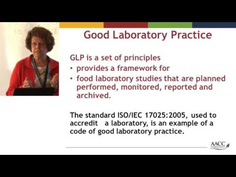 ILSI India: An Overview on Good Laboratory Practices (Dr. Anne Bridges)