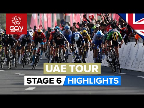 La finale tecnica mette alla prova gli sprinter! | Momenti salienti dell'UAE Tour 2023 - Tappa 6