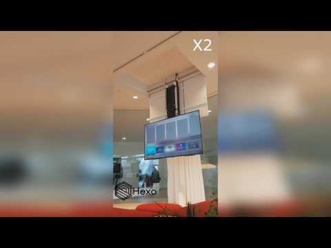 Ceiling mount for 75" TV with lift