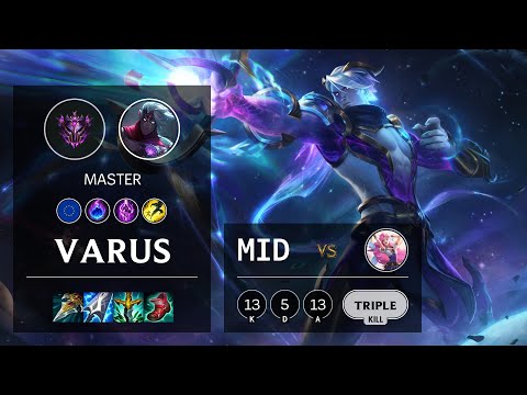 Varus Mid vs Seraphine - EUW Master Patch 11.7