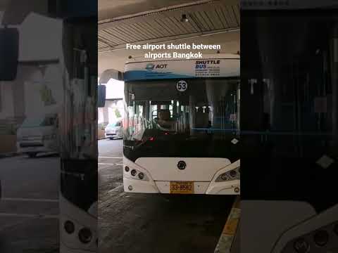 serviço gratuito de transporte para o aeroporto Bangkok #bangkok #airportshuttle #freetransfer