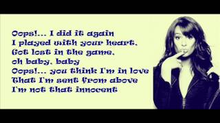 Glee - Oops... I Did It Again / with lyrics on screen