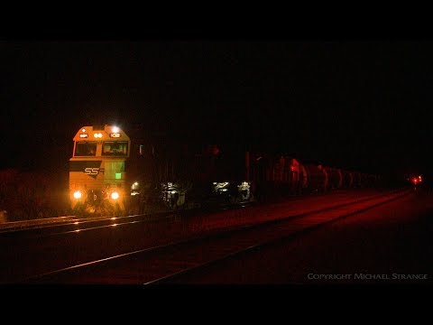 6KQ1 Southern Shorthaul Railroad (SSR) 86 Hopper Grain Train - PoathTV Australian Railways