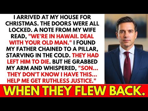 I ARRIVED FOR CHRISTMAS AND I FOUND MY FATHER CHAINED TO A PILLAR WITH NO FOOD.