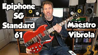 Video thumbnail for Epiphone SG Standard 61 Maestro Vibrola - Vintage Cherry by Rich Bischoff