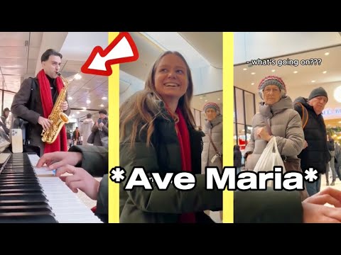 The famous SAXOPHONIST joins piano girl at the TRAIN STATION in Paris 🤯😳
