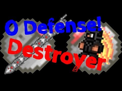 [Terraria 1.2.4] Destroyer 0 Defense, no Buffs and no Healing Potions