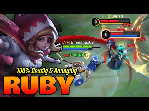 11 Kills ~ Ruby Super Annoying & Deadly Damage!! - Ruby Gameplay (MLBB)