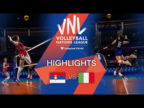 🇷🇸 SRB vs. 🇮🇹 ITA - Highlights Week 2 | Women's VNL 2022