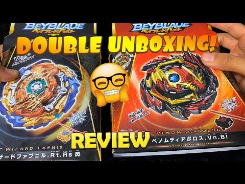Double Unboxing: Wizard Fafnir & Venom Diabolos - Beyblade Burst GT/Rise