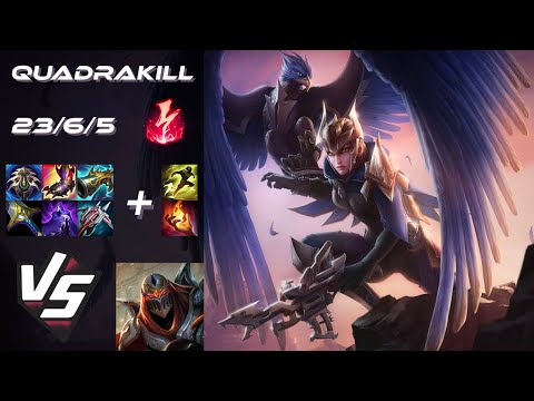 MID Quinn vs Zed [QUADRAKILL] - NA Challenger Patch 25.24
