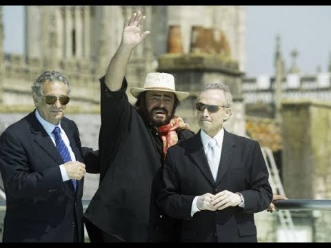 Rehearsal the 3 Tenors Bath 2003