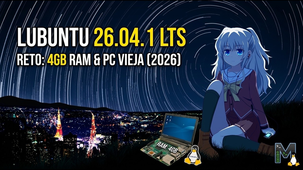 ¿Aún Sirve para Salvar tu PC Vieja? | Test de Lubuntu 26.04.1 LTS en 4 GB RAM