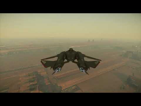 Star Citizen 3.5 small fly over countryside of ArcCorp