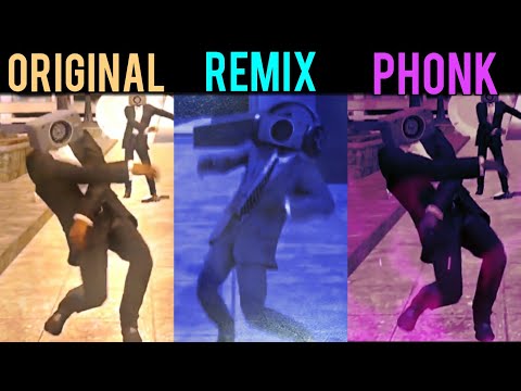 Speakerman Dancing Original vs Phonk vs Remix Version part 1