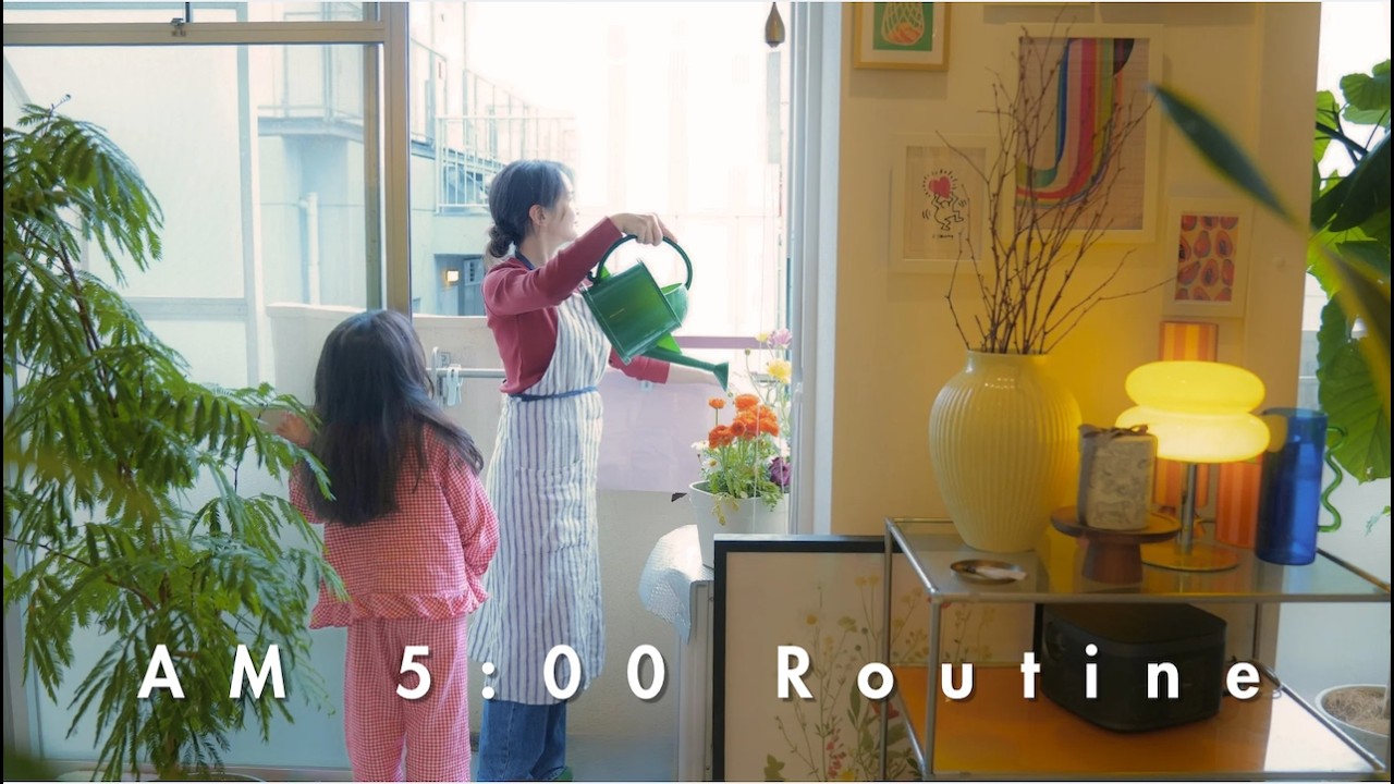 5 AM🌞Routine of Japanese Mom of 3｜7 Habits for Calm and Productive Day | spring home cook🥗Daily Vlog