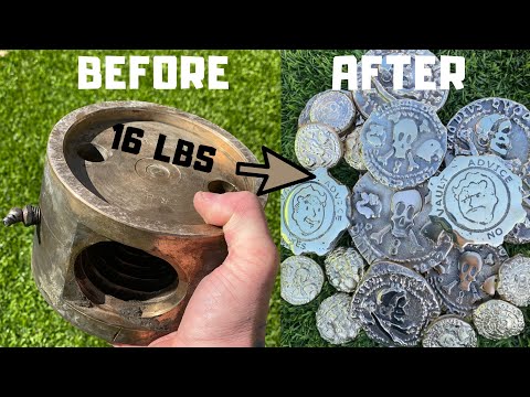 16LB Woodchip Wagon Brass Nut - Coin Casting Trash To Treasure -ASMR Metal Melting-Uncharted Fallout