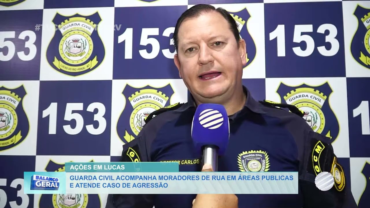 Guarda Civil acompanha moradores de rua em áreas públicas e atende caso de agressão