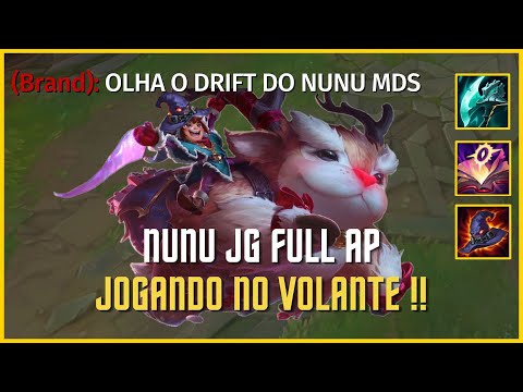 O NUNU REI DO DRIFT ATROPELANDO GERAL | [FULL AP NUNU] | League of Legends