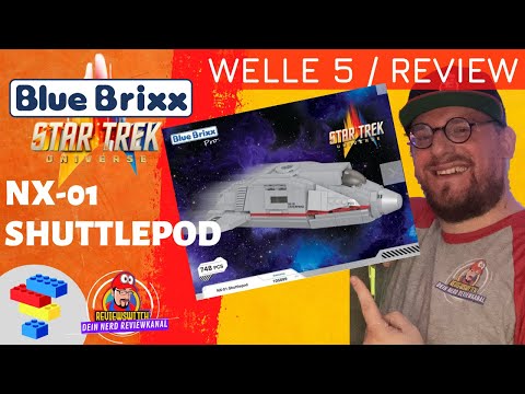 STAR TREK von Bluebrixx Pro #19: NX-01 Shuttlepod Minifiguren-Modell