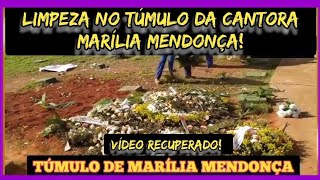 LIMPEZA DO TÚMULO DA CANTORA MARÍLIA MENDONÇA,  VÍDEO EXCLUSIVO.  #cemitério #tumulo #exploração 