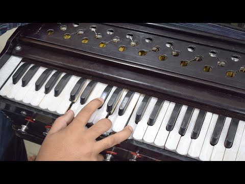 Raga Chandrakauns Nagma Lehra Teen Taal 16 beats - How to play Lehra on Harmonium