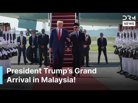 GRAND WELCOME! President Trump Arrives in Malaysia for ASEAN Summit 2025 | AC1G