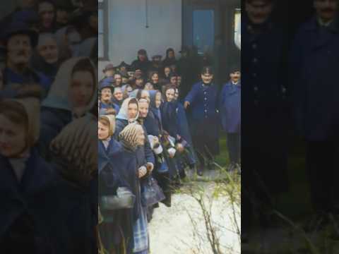 Queuing at the Soup Kitchen in Prague in 1919 - Restored Footage
