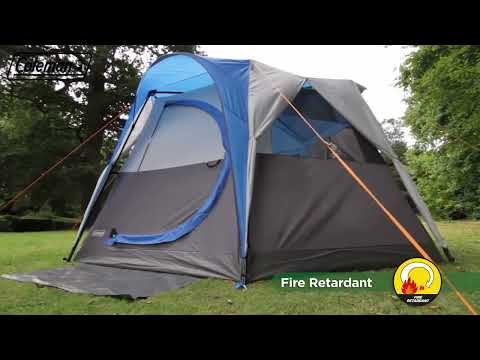 Coleman® Octagon Tent Blue - large 8 man Family Camping tent with 360° surrounding view