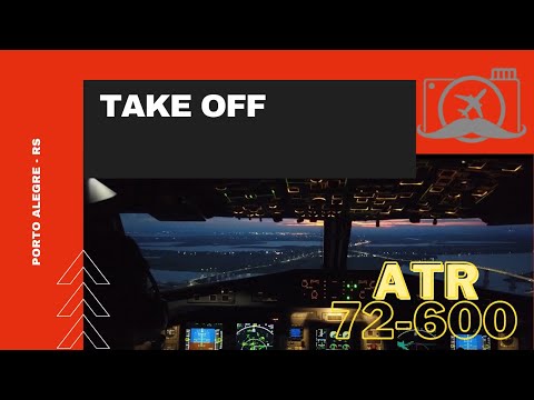 33 - Takeoff in pilot view from cockpit in Porto Alegre. 