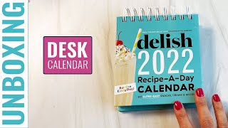 UNBOXING Delish Recipe A DAY Desk Calendar