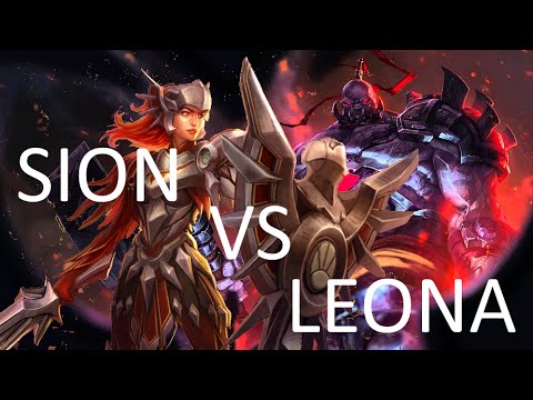Leona VS Sion ! return of the brave support