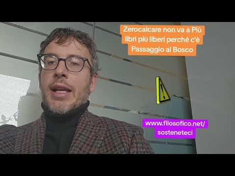 DIEGO FUSARO: Zerocalcare non va a Più libri più liberi perché c'è Passaggio al Bosco