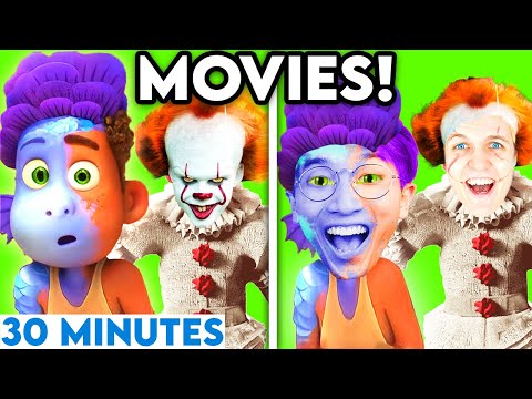 MOVIES WITH ZERO BUDGET! (LUCA, PENNYWISE, PAW PATROL, & MORE!) *30 MINUTE LANKYBOX COMPILATION*