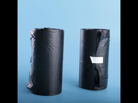 Ramg plastic black medium garbage bag, 19*21 (inch)