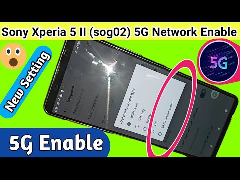 Sony Xperia 5 II (SOG02) 5G Network Enable//5G network setting